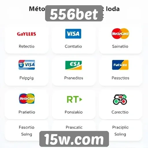 Métodos de pagamento aceitos pela 556bet